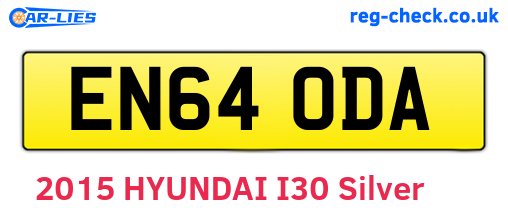 EN64ODA are the vehicle registration plates.