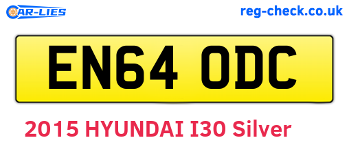 EN64ODC are the vehicle registration plates.