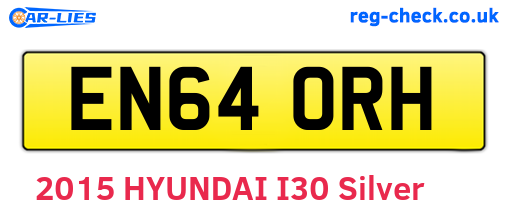 EN64ORH are the vehicle registration plates.