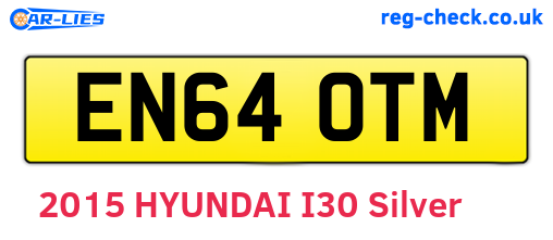 EN64OTM are the vehicle registration plates.