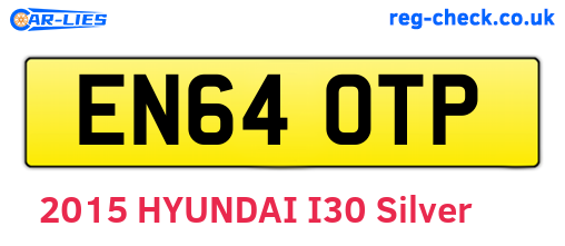 EN64OTP are the vehicle registration plates.