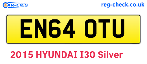 EN64OTU are the vehicle registration plates.