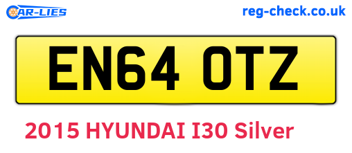 EN64OTZ are the vehicle registration plates.