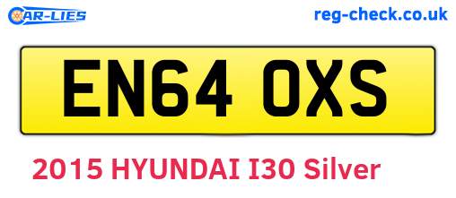 EN64OXS are the vehicle registration plates.