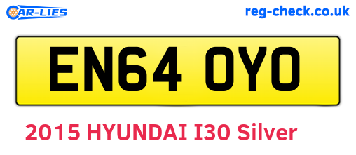 EN64OYO are the vehicle registration plates.