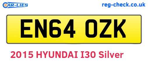 EN64OZK are the vehicle registration plates.
