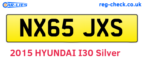 NX65JXS are the vehicle registration plates.
