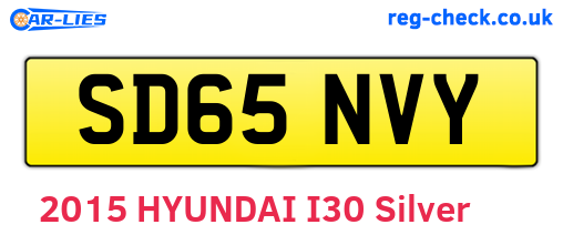 SD65NVY are the vehicle registration plates.