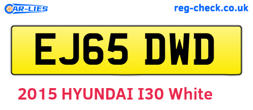 EJ65DWD are the vehicle registration plates.