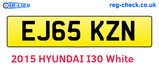 EJ65KZN are the vehicle registration plates.