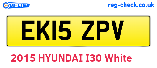 EK15ZPV are the vehicle registration plates.