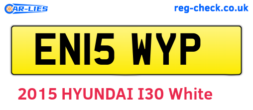 EN15WYP are the vehicle registration plates.