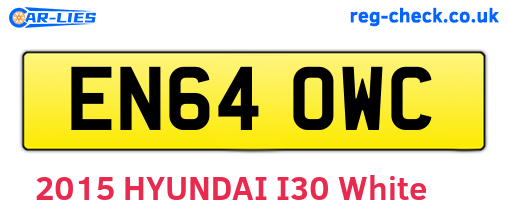 EN64OWC are the vehicle registration plates.