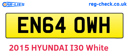 EN64OWH are the vehicle registration plates.