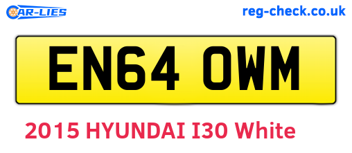 EN64OWM are the vehicle registration plates.