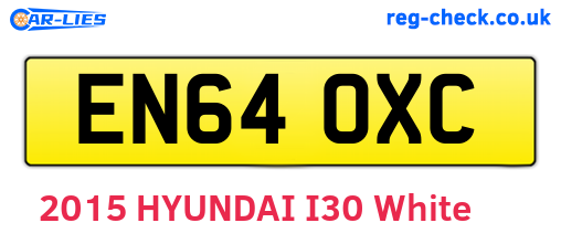 EN64OXC are the vehicle registration plates.