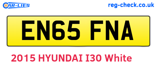 EN65FNA are the vehicle registration plates.