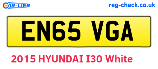 EN65VGA are the vehicle registration plates.