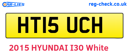 HT15UCH are the vehicle registration plates.