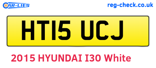 HT15UCJ are the vehicle registration plates.