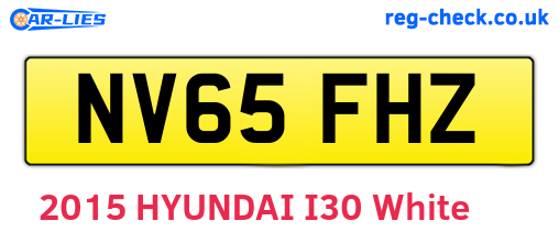 NV65FHZ are the vehicle registration plates.