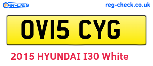 OV15CYG are the vehicle registration plates.