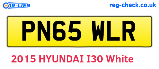 PN65WLR are the vehicle registration plates.