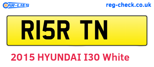 R15RTN are the vehicle registration plates.