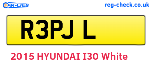 R3PJL are the vehicle registration plates.