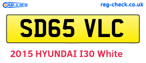SD65VLC are the vehicle registration plates.