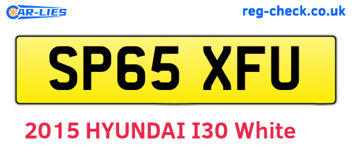 SP65XFU are the vehicle registration plates.