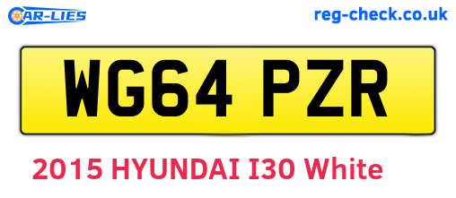WG64PZR are the vehicle registration plates.