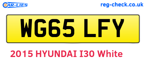 WG65LFY are the vehicle registration plates.