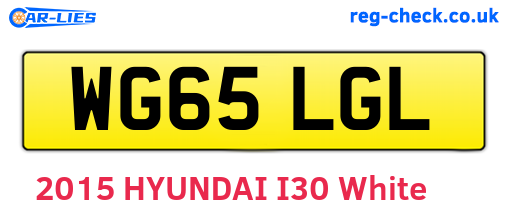 WG65LGL are the vehicle registration plates.