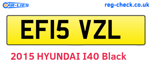 EF15VZL are the vehicle registration plates.