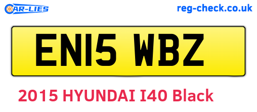 EN15WBZ are the vehicle registration plates.