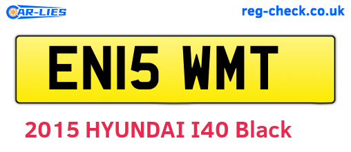 EN15WMT are the vehicle registration plates.