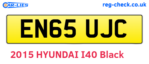 EN65UJC are the vehicle registration plates.