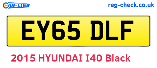 EY65DLF are the vehicle registration plates.