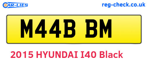 M44BBM are the vehicle registration plates.