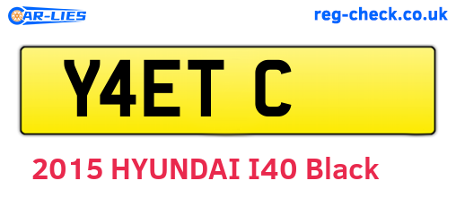 Y4ETC are the vehicle registration plates.