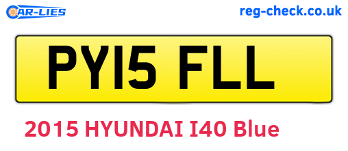 PY15FLL are the vehicle registration plates.