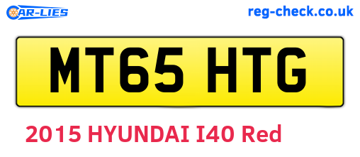 MT65HTG are the vehicle registration plates.