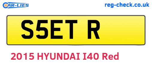 S5ETR are the vehicle registration plates.
