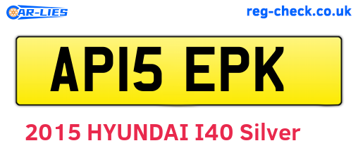 AP15EPK are the vehicle registration plates.