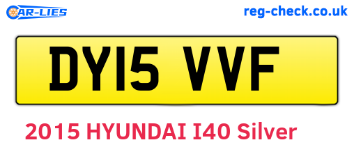 DY15VVF are the vehicle registration plates.