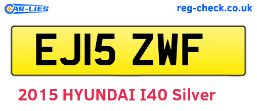 EJ15ZWF are the vehicle registration plates.