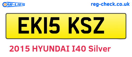 EK15KSZ are the vehicle registration plates.
