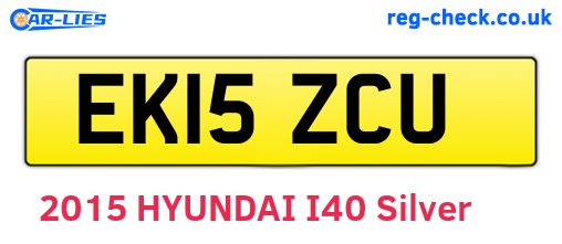 EK15ZCU are the vehicle registration plates.