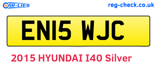 EN15WJC are the vehicle registration plates.